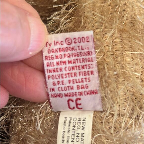 Ty Beanie Babies Vintage Ty Punkies Collection 'Frizzy' the Brown Bear 2002-9” - Picture 7 of 9